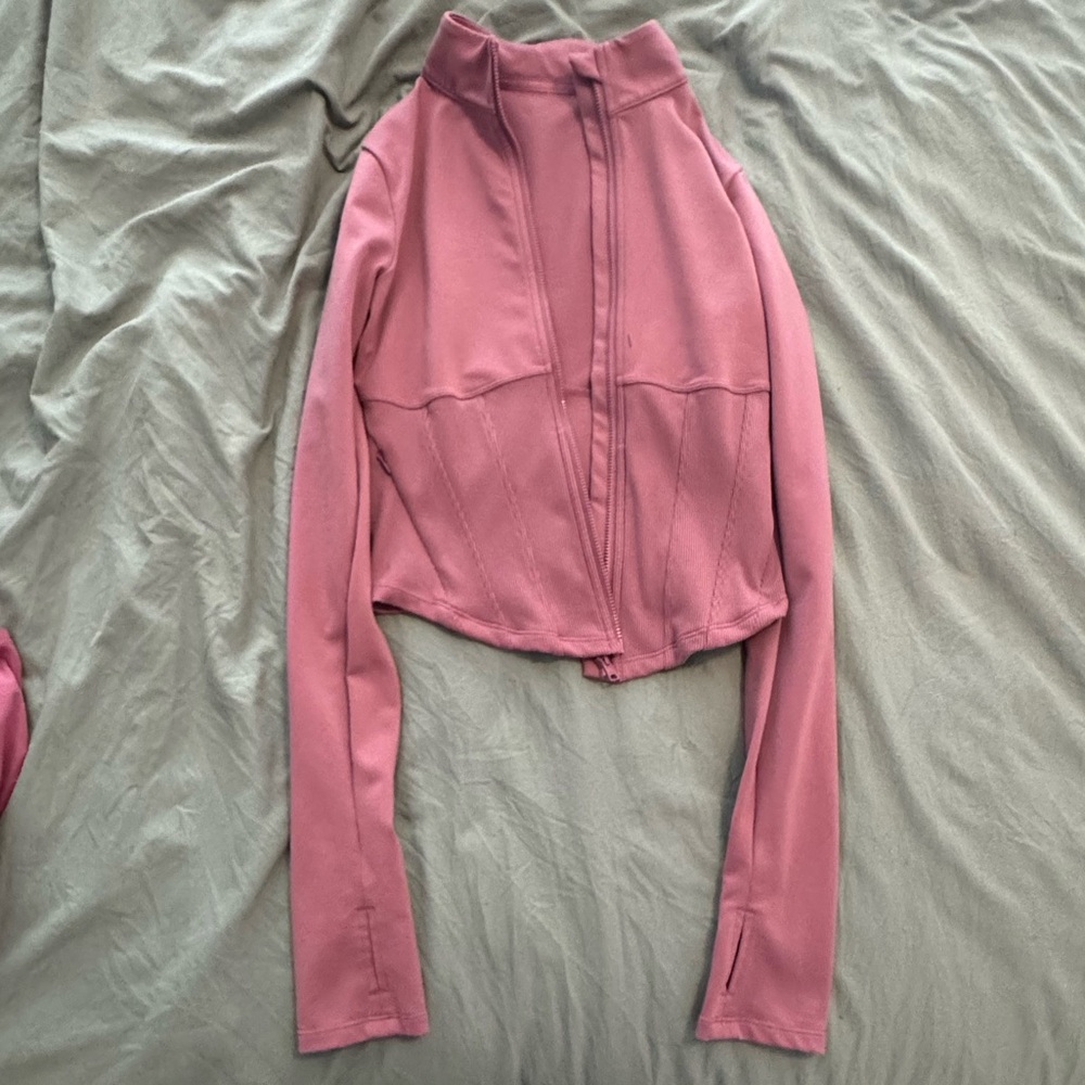 Alo Yoga Airbrush Corset Full Zip Jacket